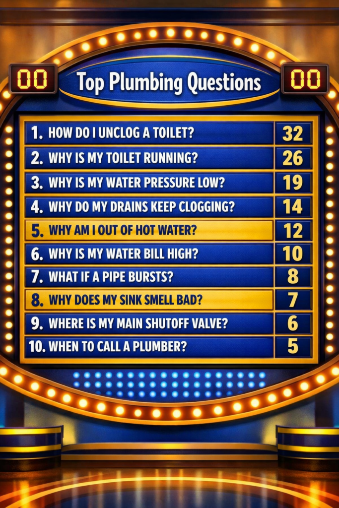 Answers to the 10 Most Searched Plumbing Questions Online